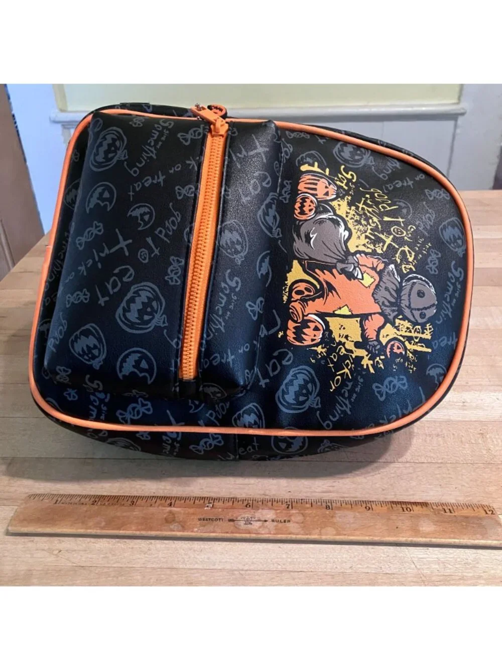 Trick R Treat Unisex Sam Halloween Hot Topic Mini Backpack Black Orange HA NWT